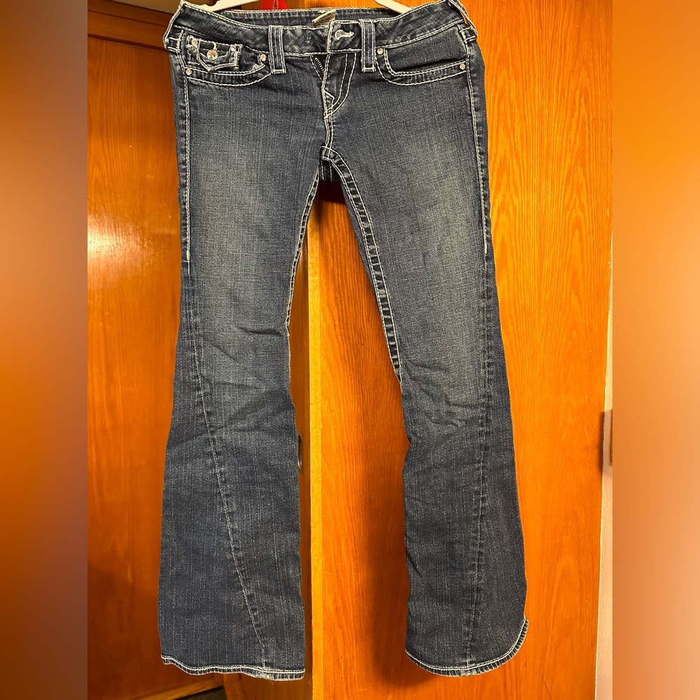 True Religion Dark Denim Flare Jeans